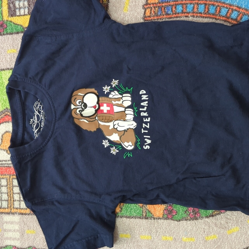 Switzerland 4T Kids Navy Blue T-Shirt